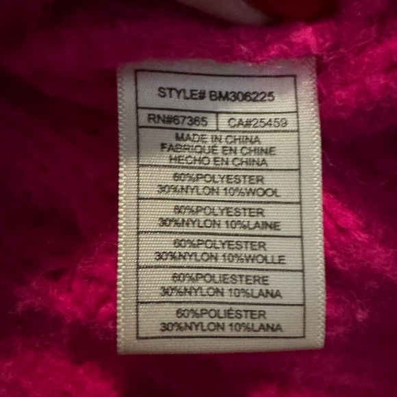 Steve Madden Women’s Olive Cable Knit Sweater in Pink Glo Size Large - Picture 7 of 7